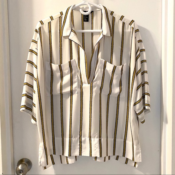 H&M Striped Blouse